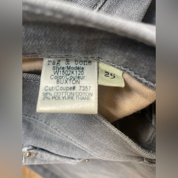 Rag & Bone Buxton Skinny Jean - Size 25 - Picture 9 of 11